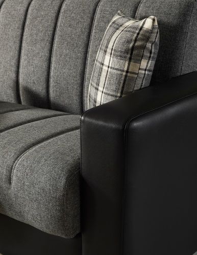 Anthracite / Black Leather Detailed