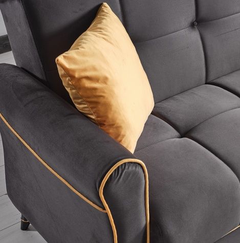 Anthracite / Yellow Piping