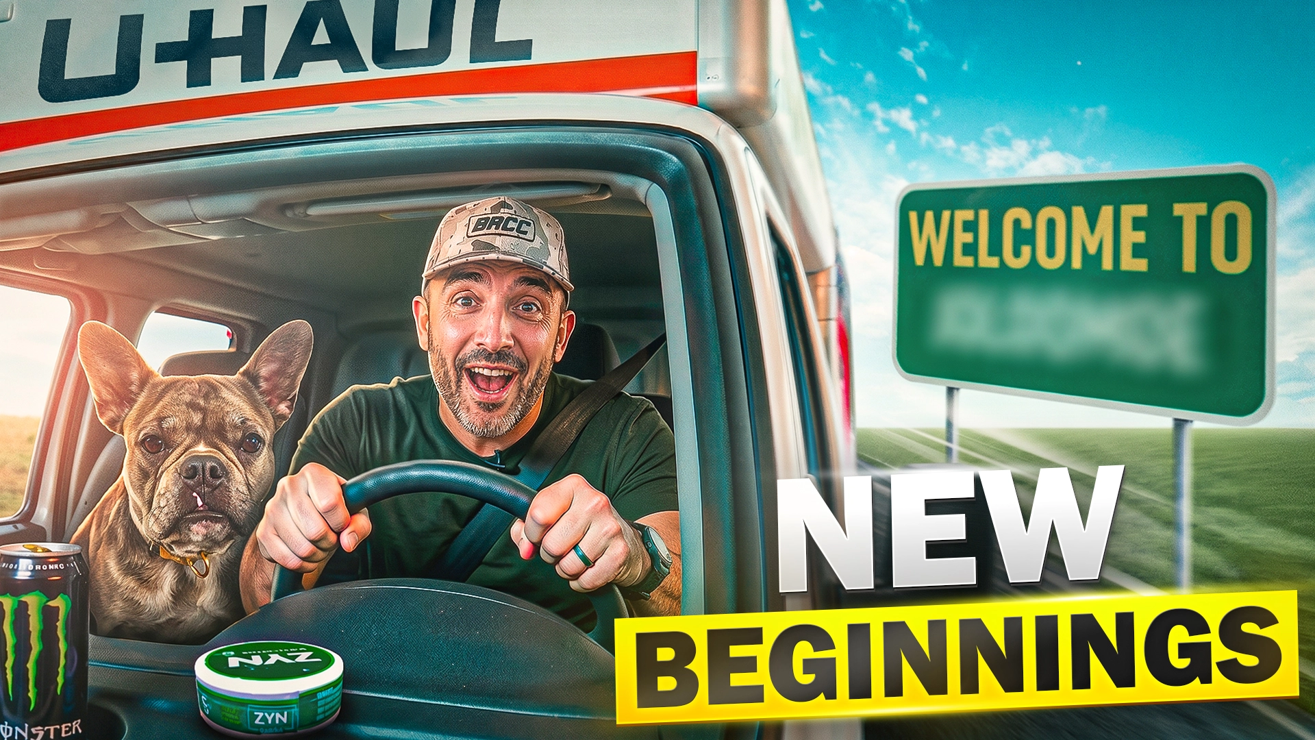 A U-Haul moving truck on the road, representing migration trends and the top states Americans are moving to and leaving based on U-Haul one-way rental data.