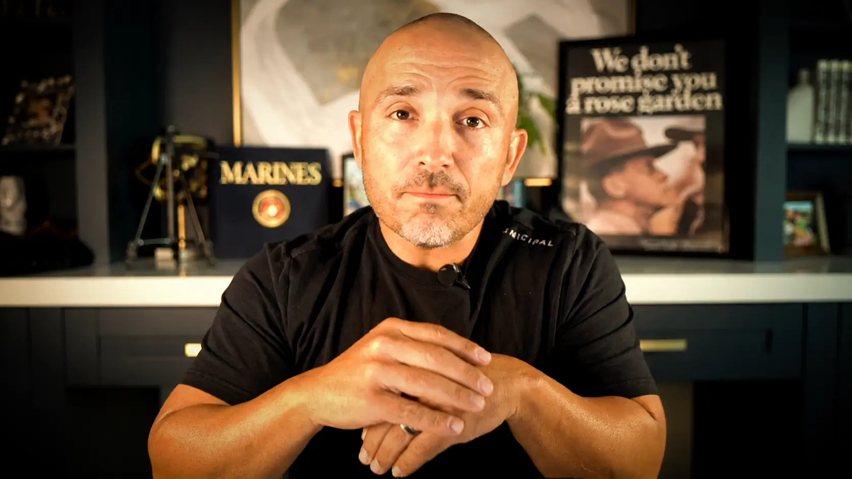 Jimmy Vercellino, Phoenix mortgage lender and Marine veteran, seated at his office desk