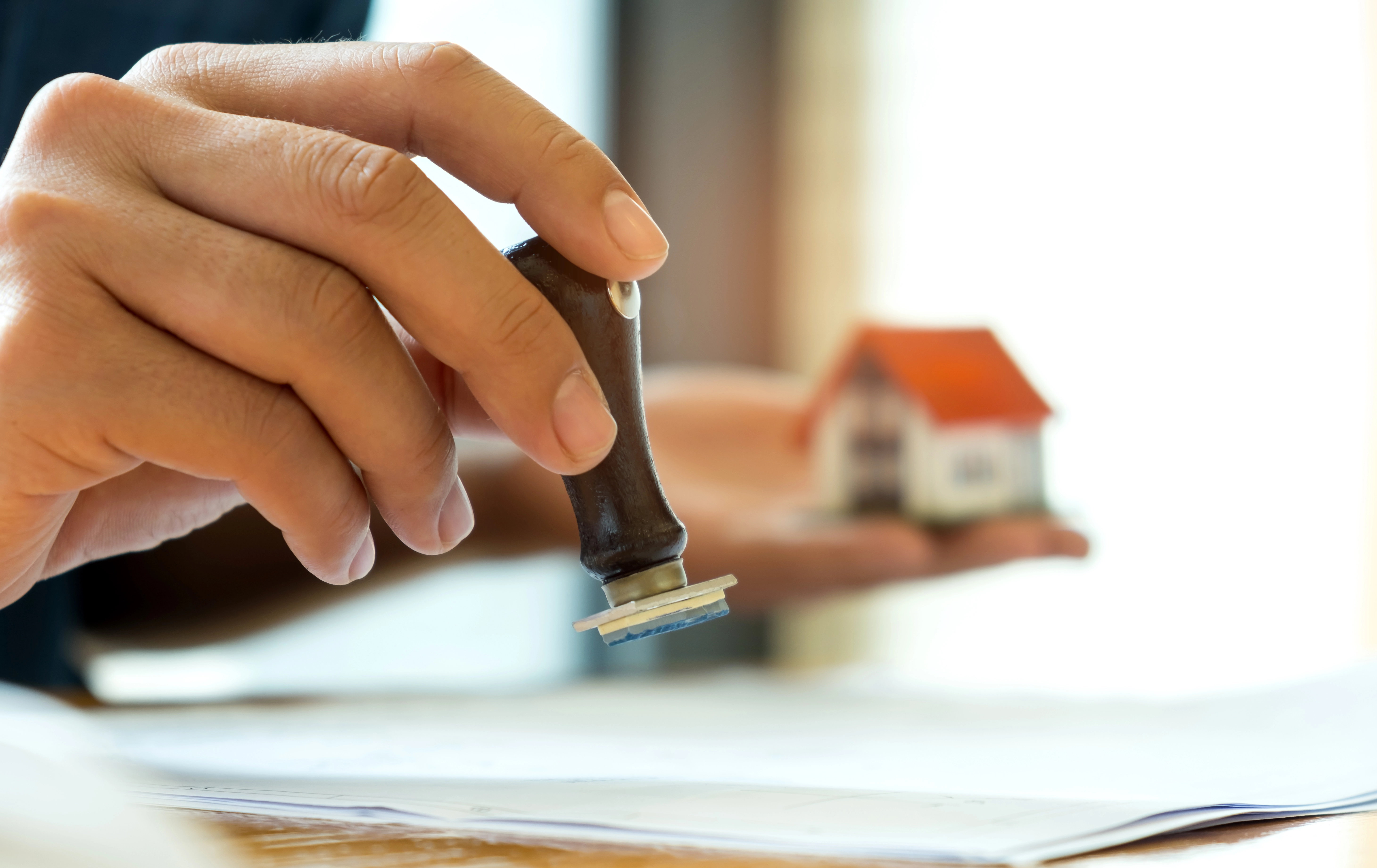 Home loan approval stamp.