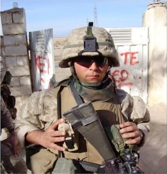 Jimmy Vercellino on deployment in Iraq with the Marine Corps infantry