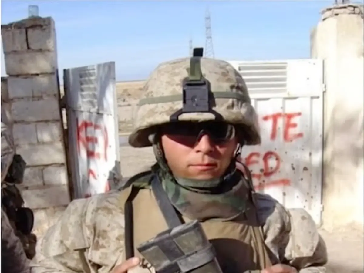 Jimmy Vercellino on deployment in Iraq with the Marine Corps infantry