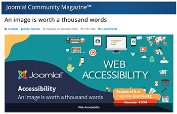 Joomla Community Magazine banner.