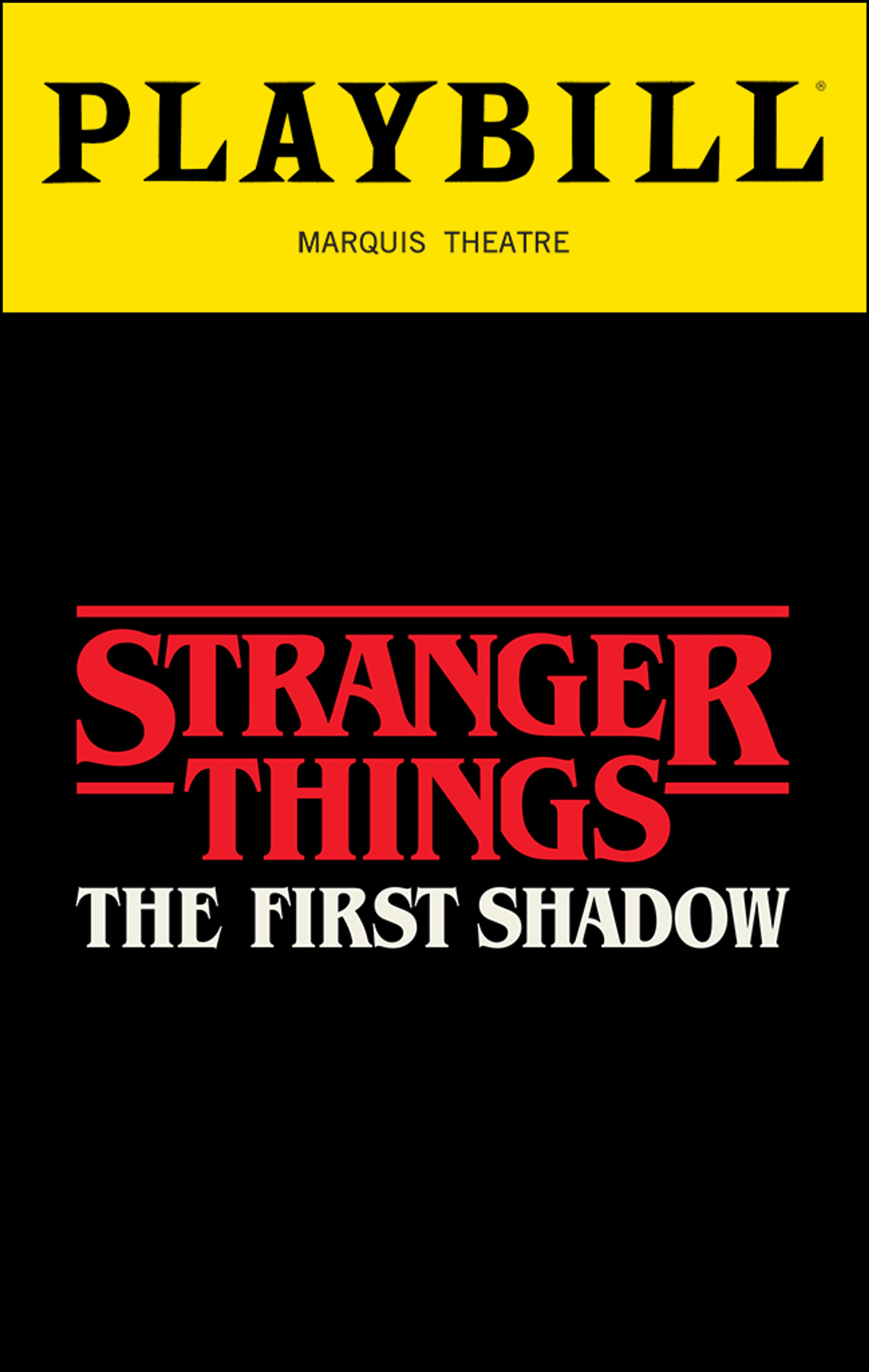Stranger Things: The First Shadow Playbill cover