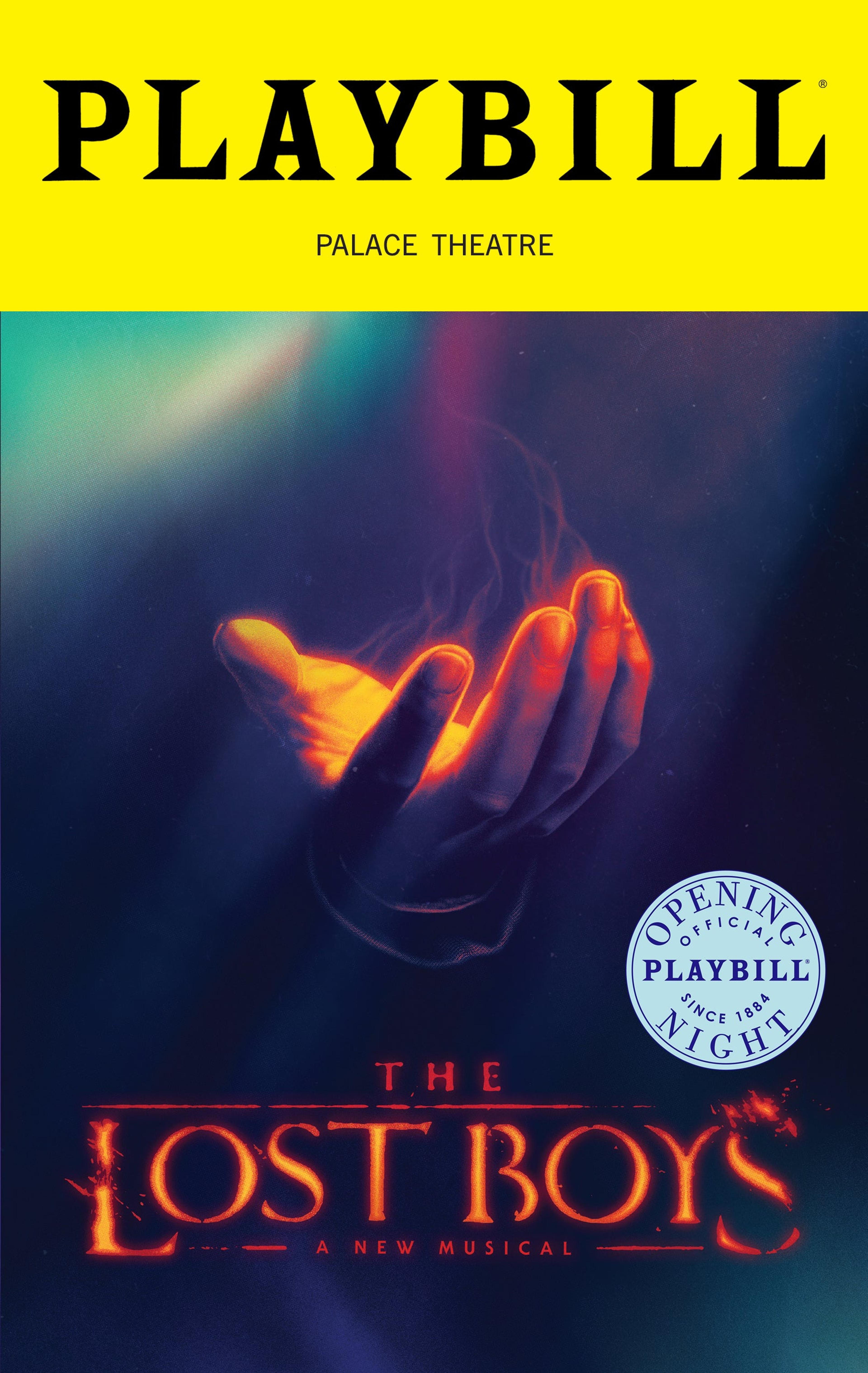The Lost Boys Playbill cover