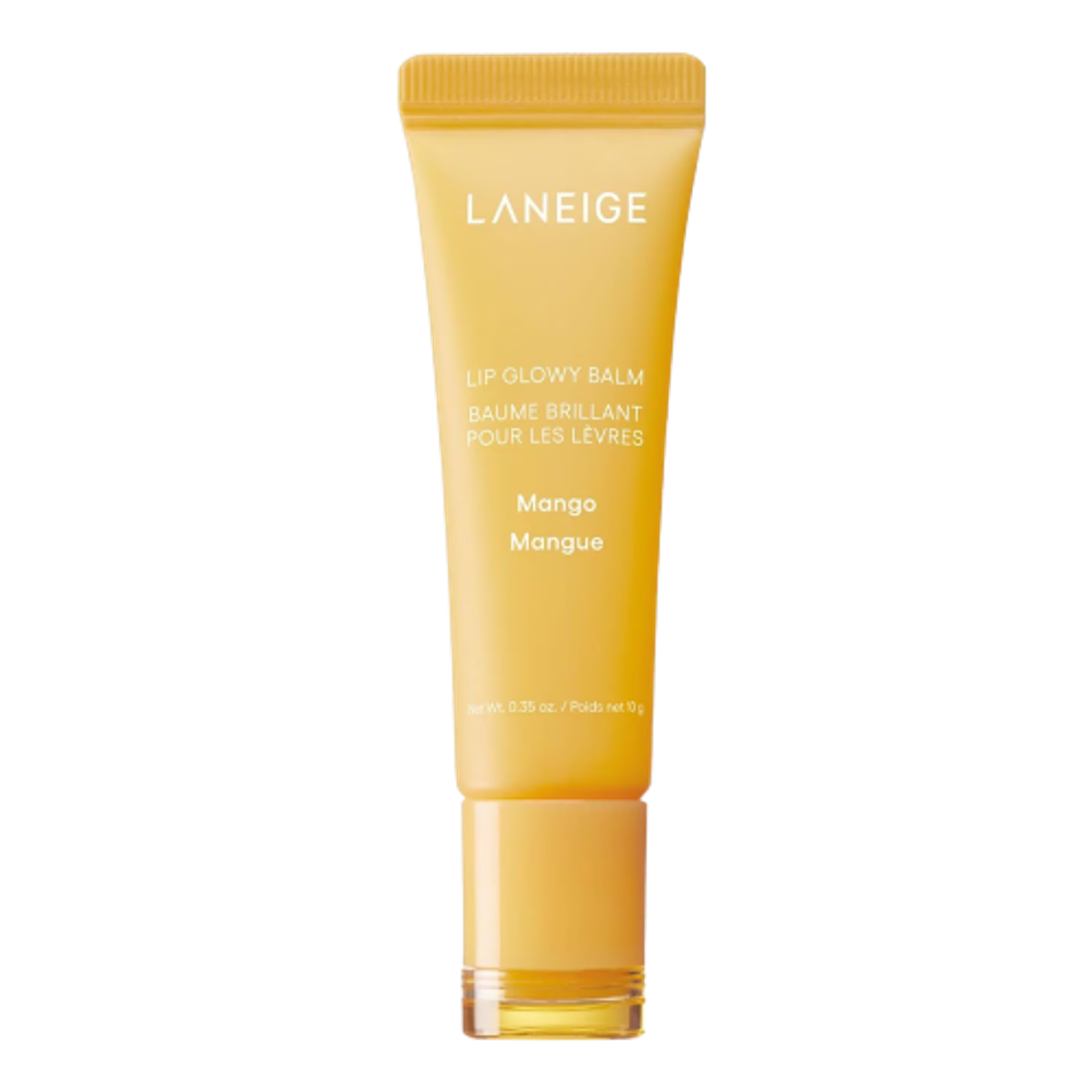 Yellow tube of mango lip balm