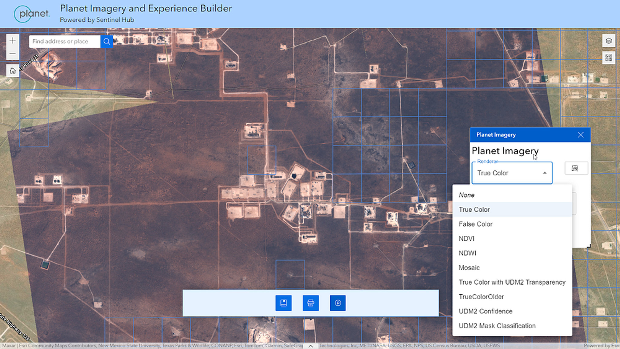 Planet OGC API being used to stream SkySat imagery into ArcGIS.