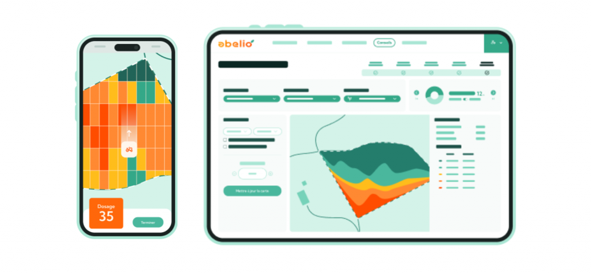 Whether in the field or at the office, Abelio groups data together with an easy-to-use interface to optimize decision-making.