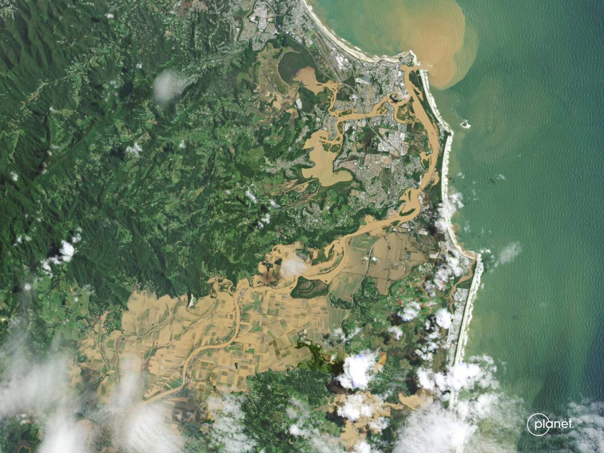 Planet image of flooding across Queensland, Australia captured March 1, 2022. © 2022, Planet Labs PBC. All Rights Reserved.