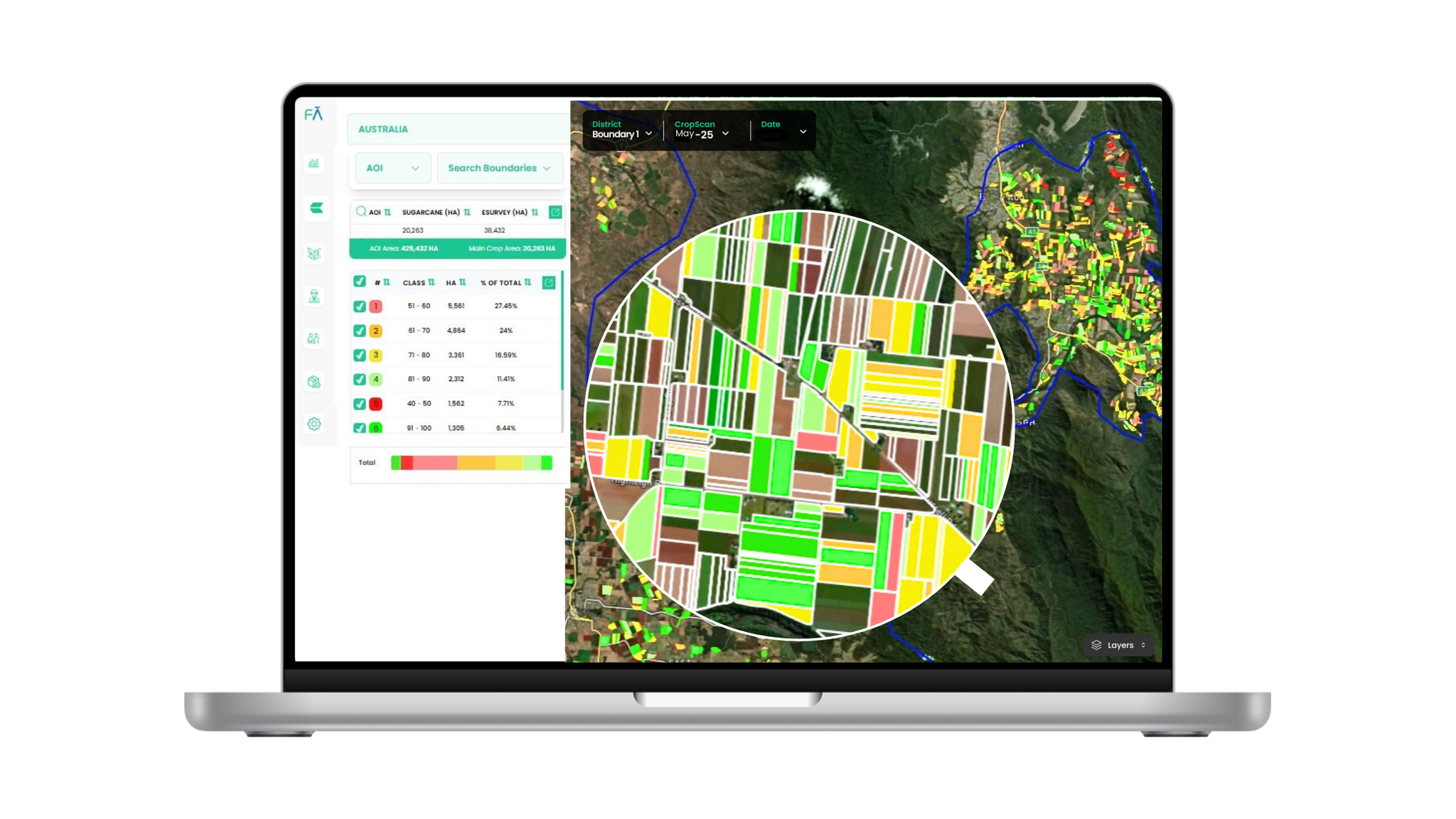 Farmdar’s YieldPro platform analyzes crop health to optimize yields.