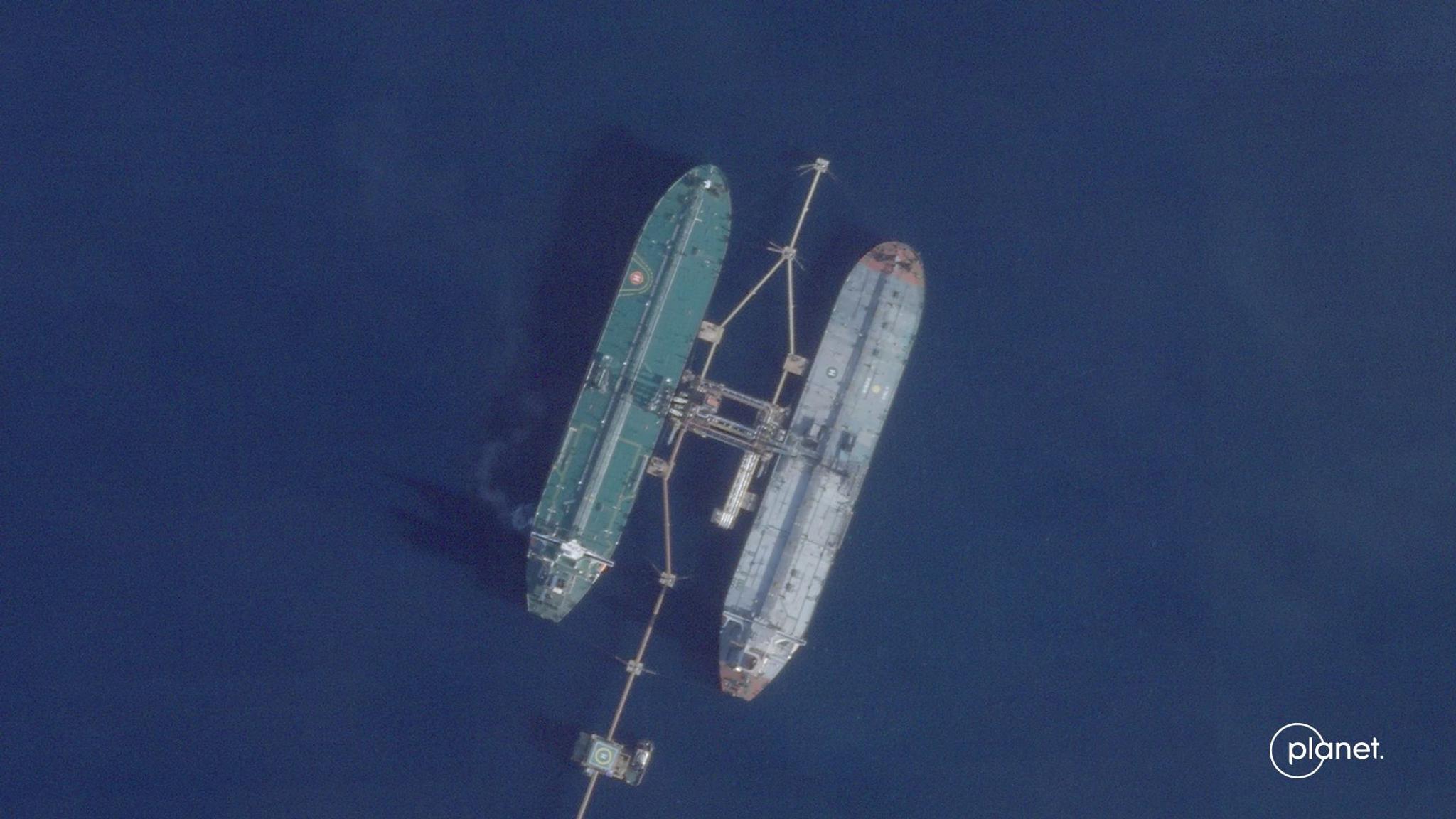 According to analysis of Planet data done by The New York Times, the oil tanker Skipper, seized by the U.S. for sanctions evasions, has faked its location multiple times.