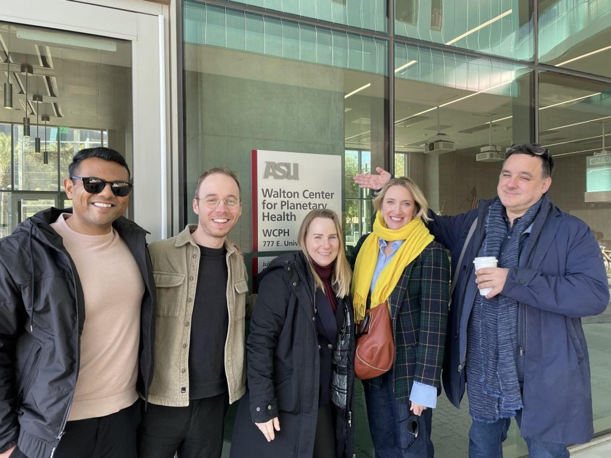 Planeteers arrived at the new ASU Walton Center for Planetary Health.