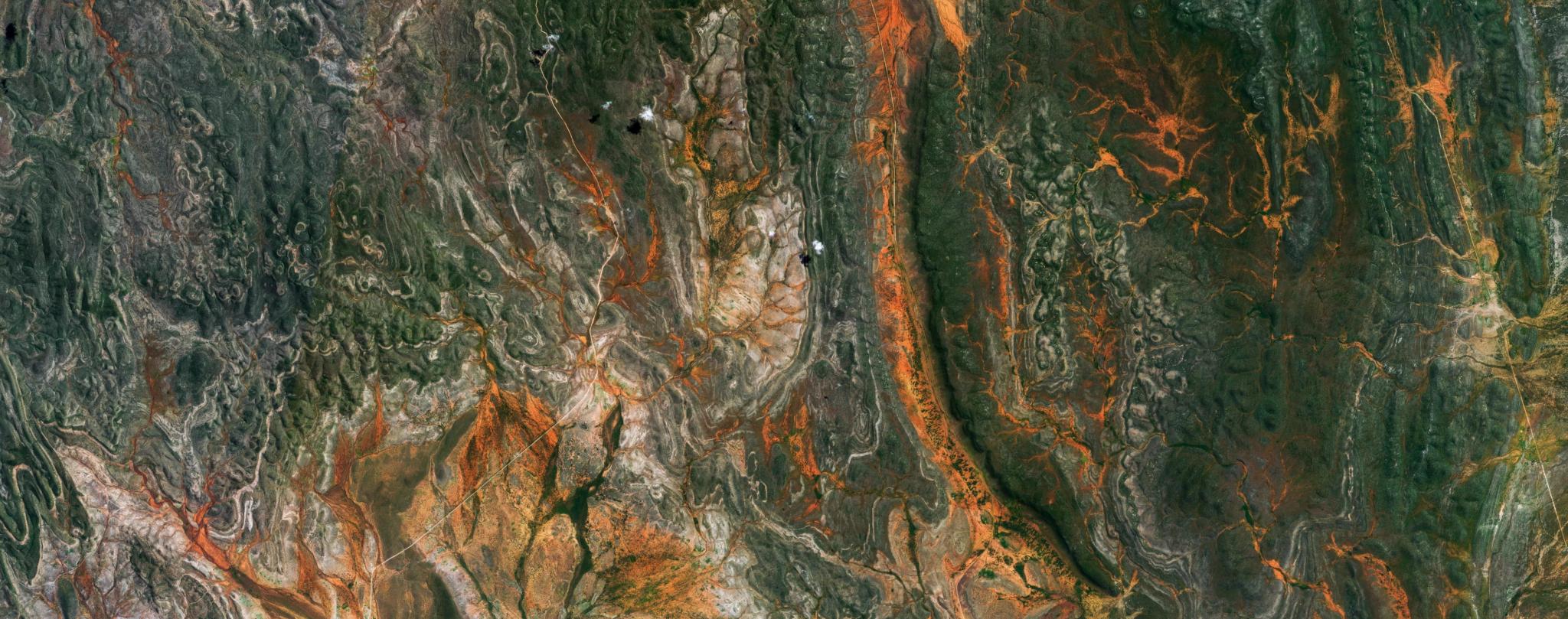 PlanetScope image of the Orupupa Conservancy in the Kunene Highlands of Namibia, a Project Centinela site, captured May 27, 2025. © 2025, Planet Labs PBC. All Rights Reserved