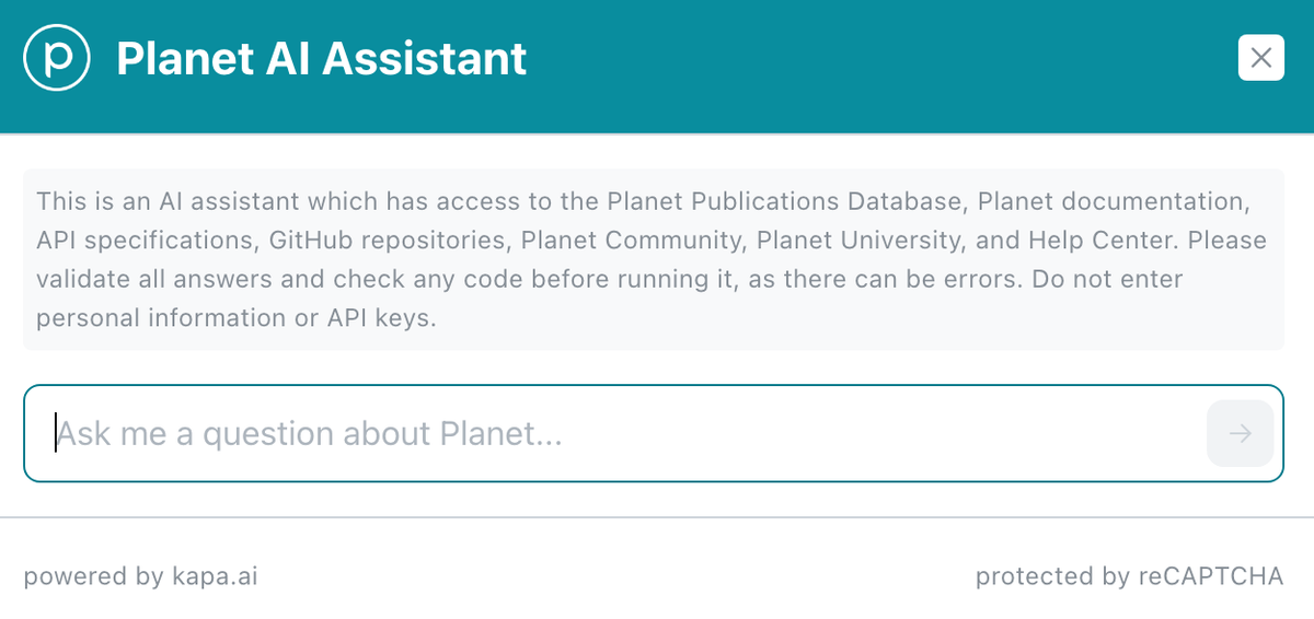 Introducing the Planet Publications Database