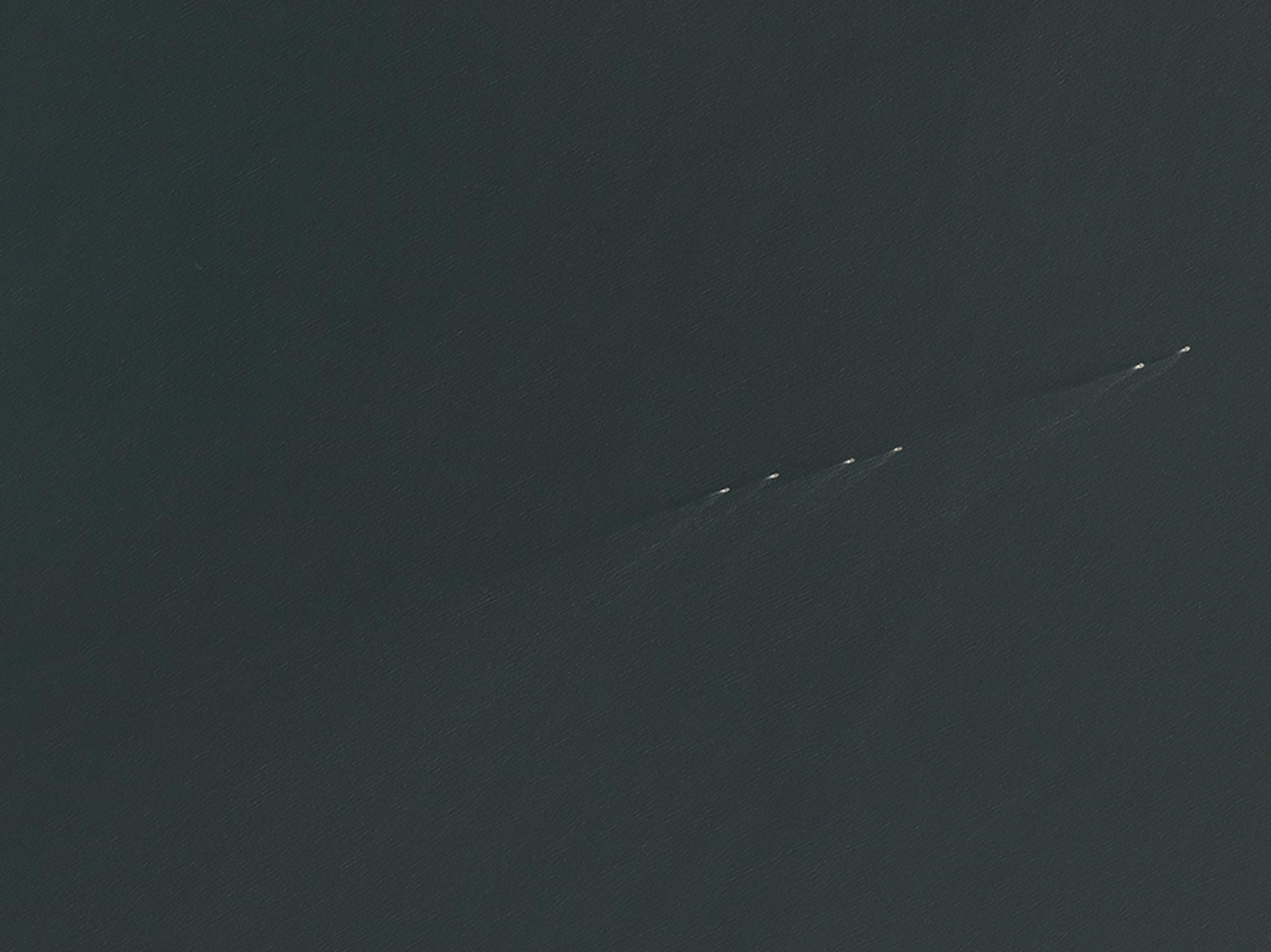 Dove satellite captures a group of ships heading west off the North Korean coast in the Sea of Japan © 2017 Planet Labs Inc. All Rights Reserved.