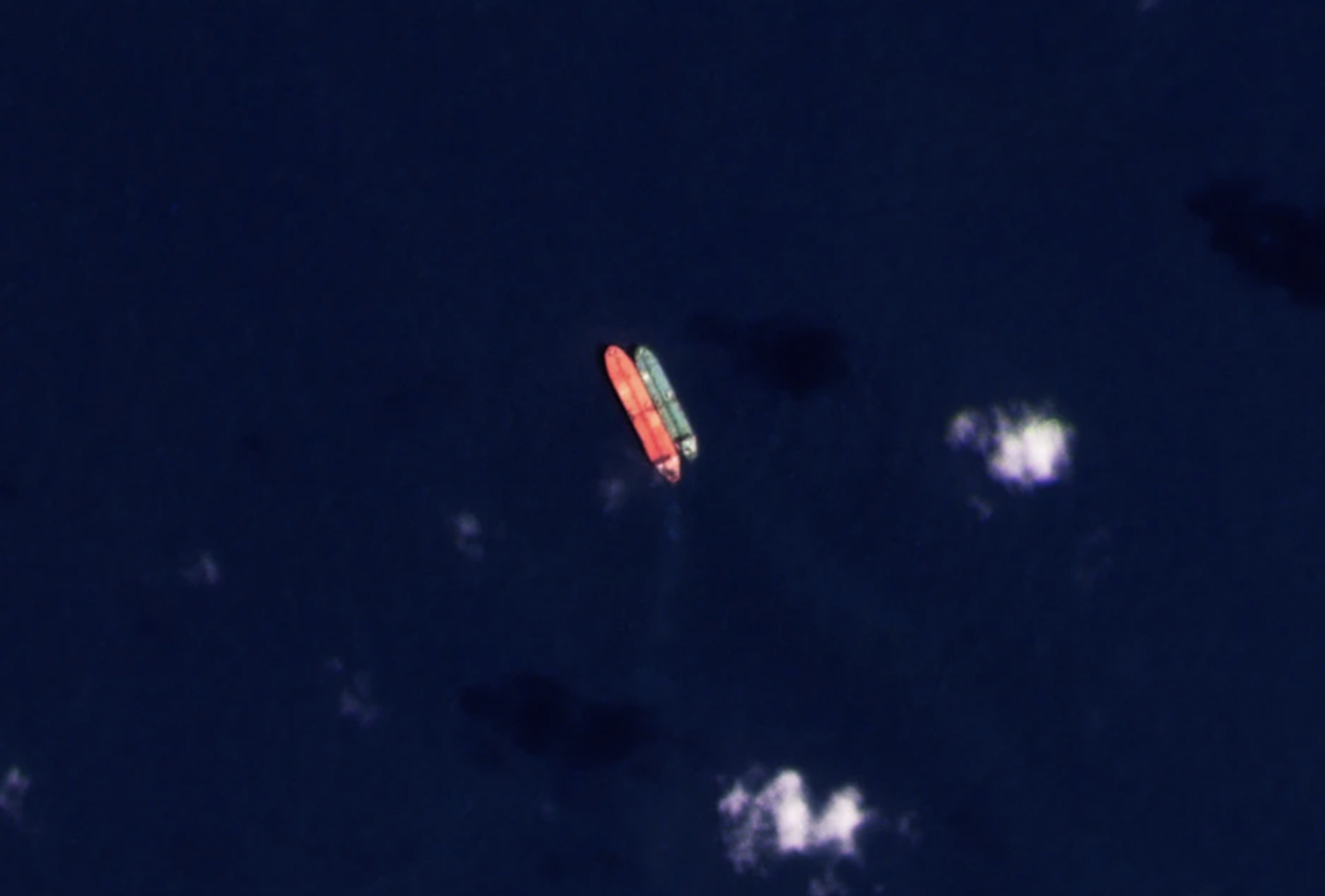 PlanetScope • Virgo and Suez Rjana vessels in the South China Sea • February 13, 2022