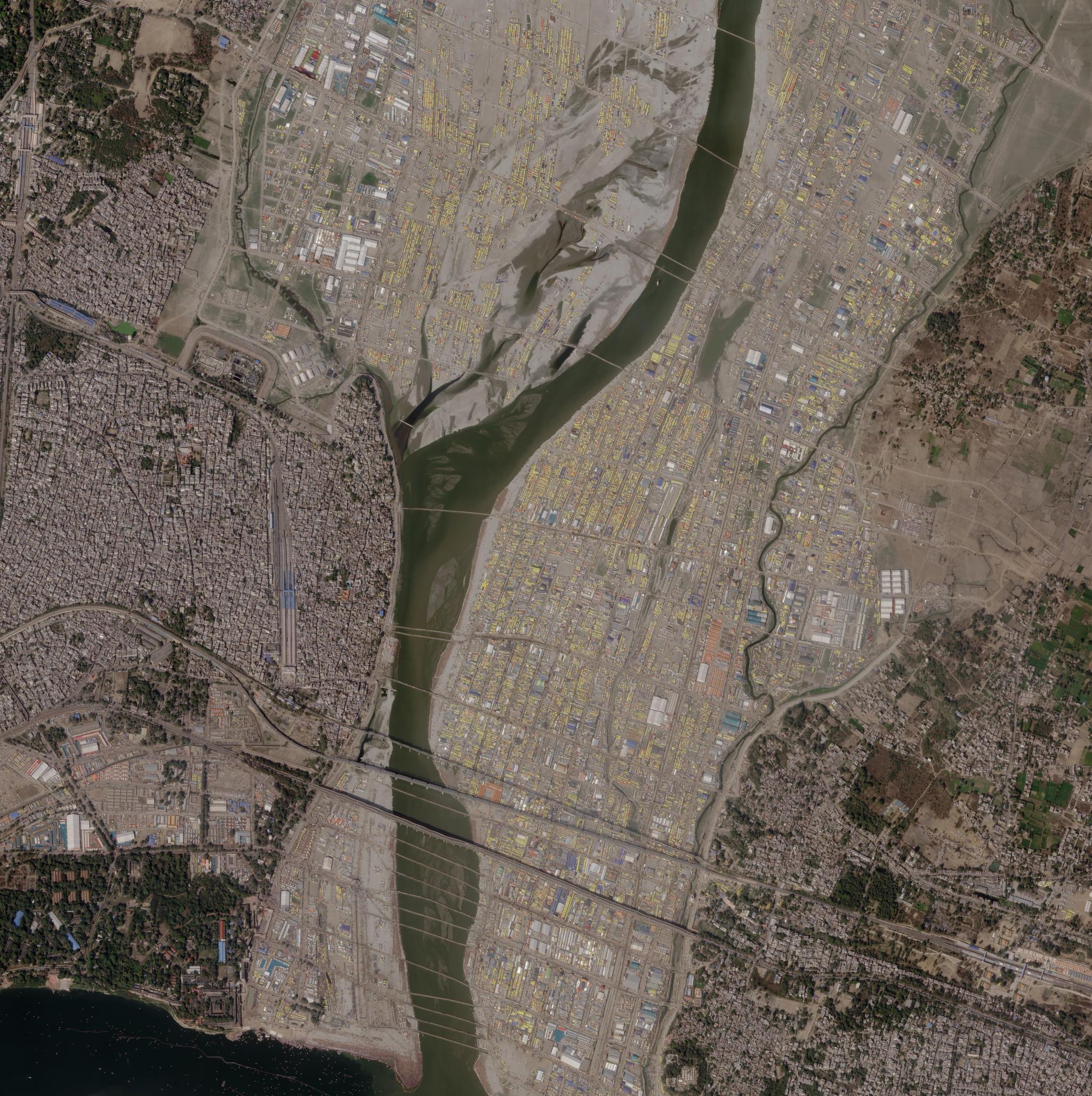 SkySat • Maha Kumbh Mela, Prayagraj, India • January 19, 2025