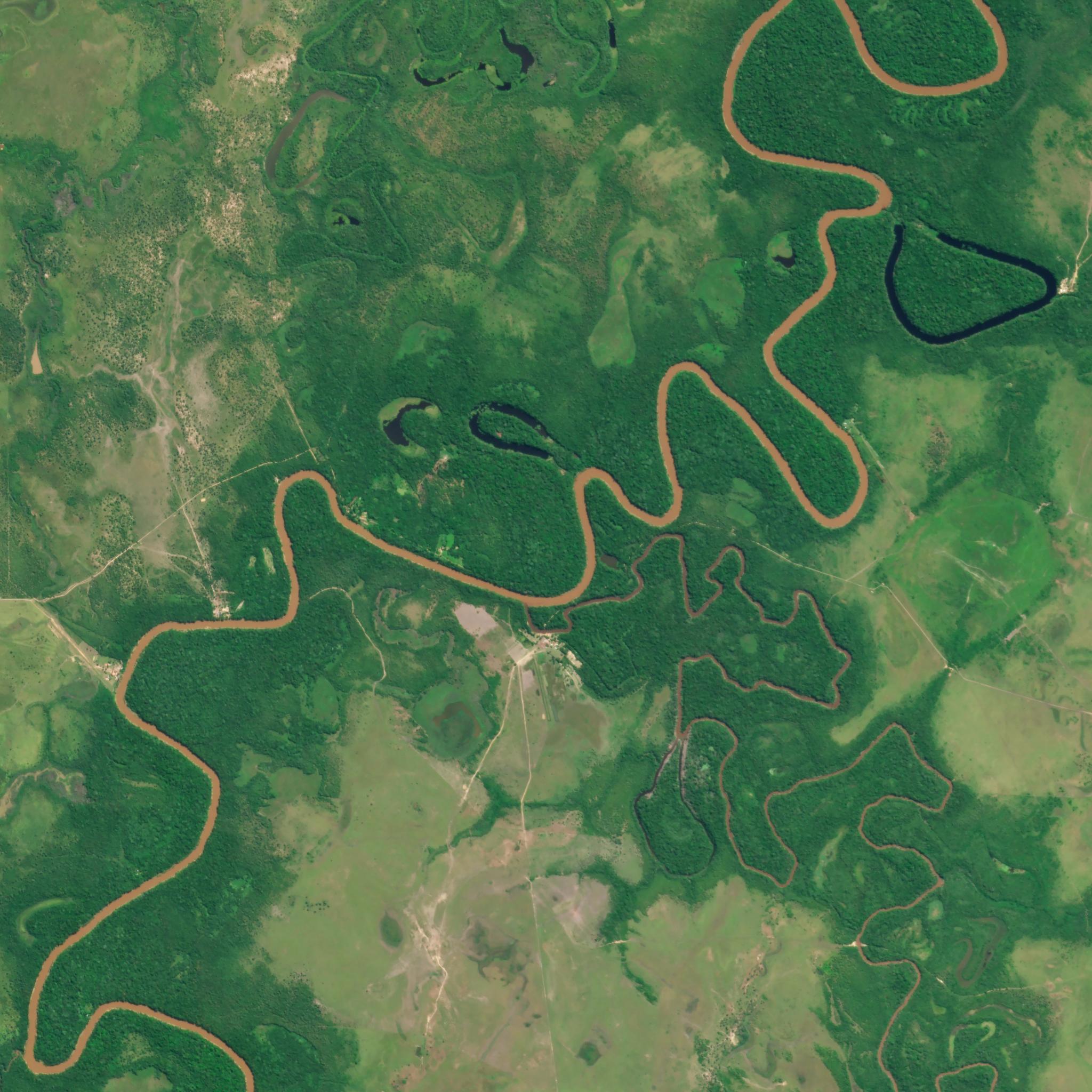 PlanetScope image of Santa Ana del Yacuma, Beni, Bolivia capture June 2024. © Planet Labs PBC. All Rights Reserved.