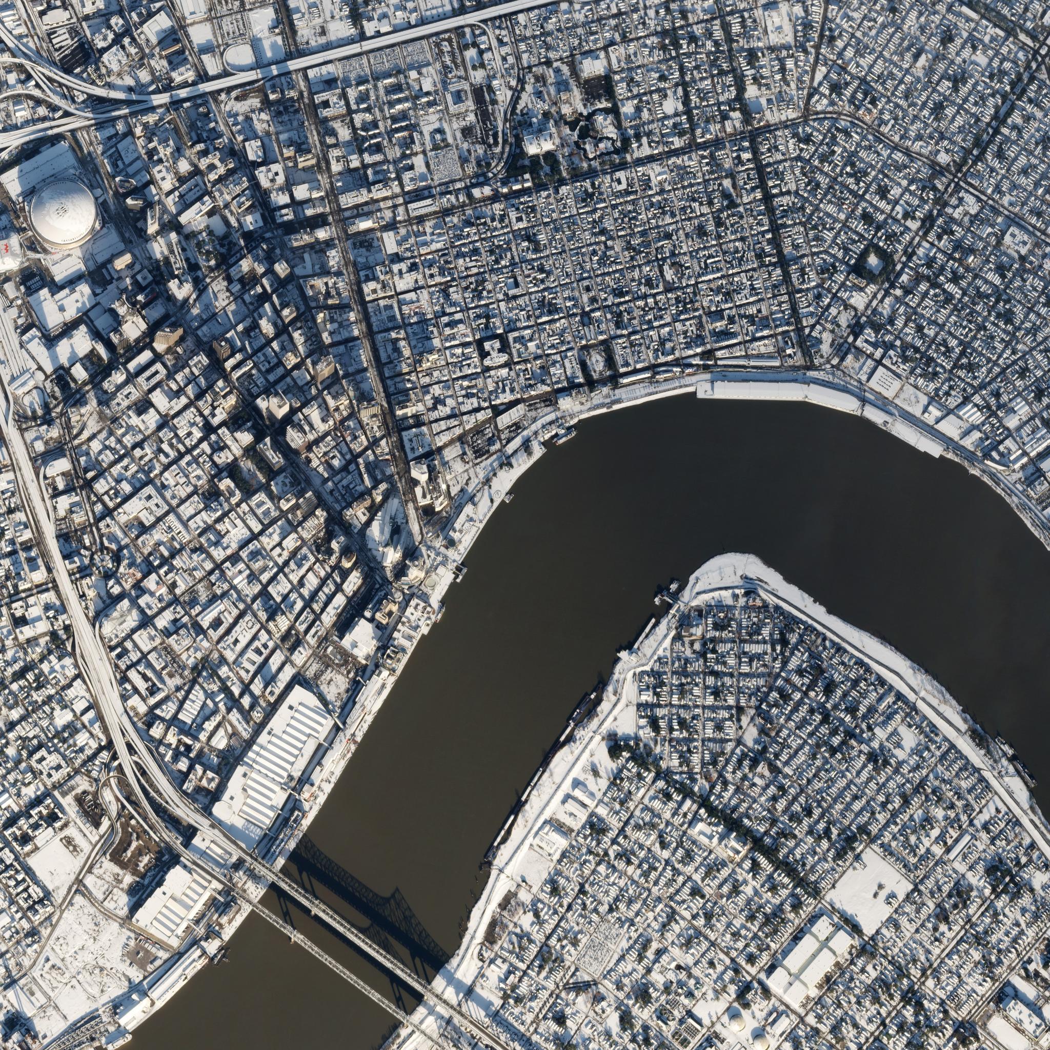 SkySat • Gulf Coast Blizzard, New Orleans, Louisiana, USA • January 23, 2025