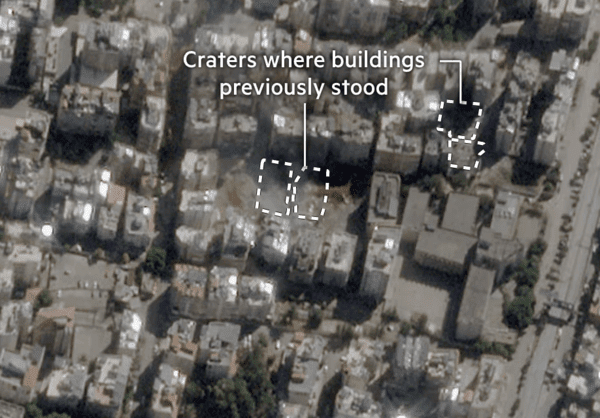 Radar shows scale of damage from Israeli strikes on Lebanon