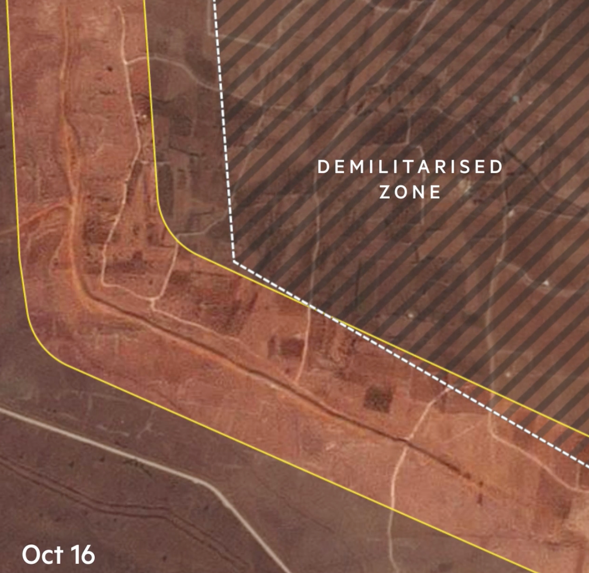 Satellite images show Israel bolstering defences on Syria border