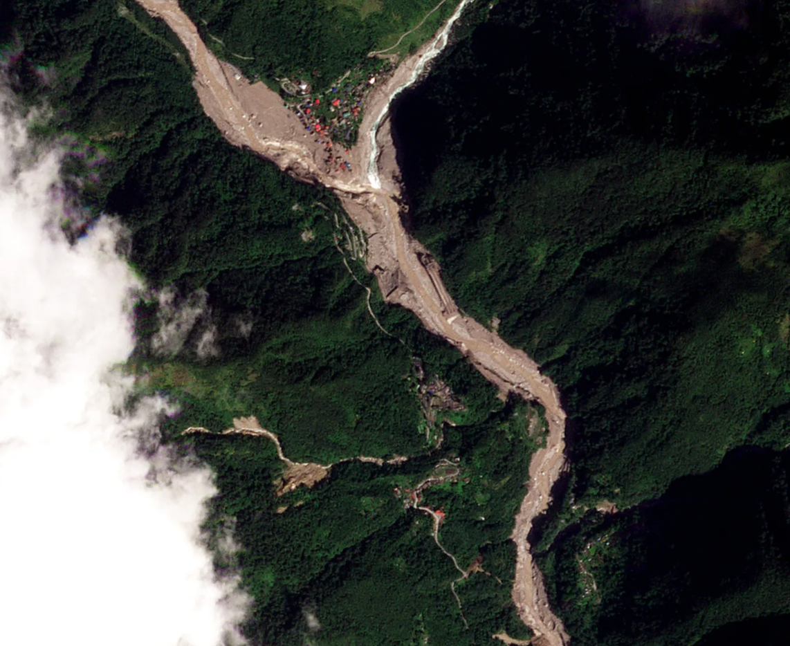 Sikkim: Satellite Images Show Devastating Himalayan Floods