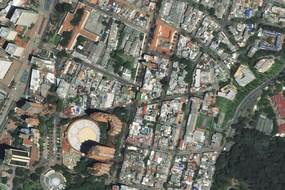 Satelite image of Bogota, Colombia