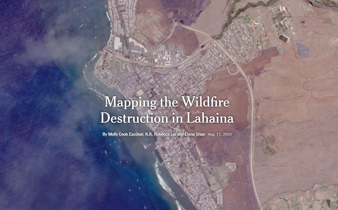 Mapping the Wildfire Destruction in Lahaina