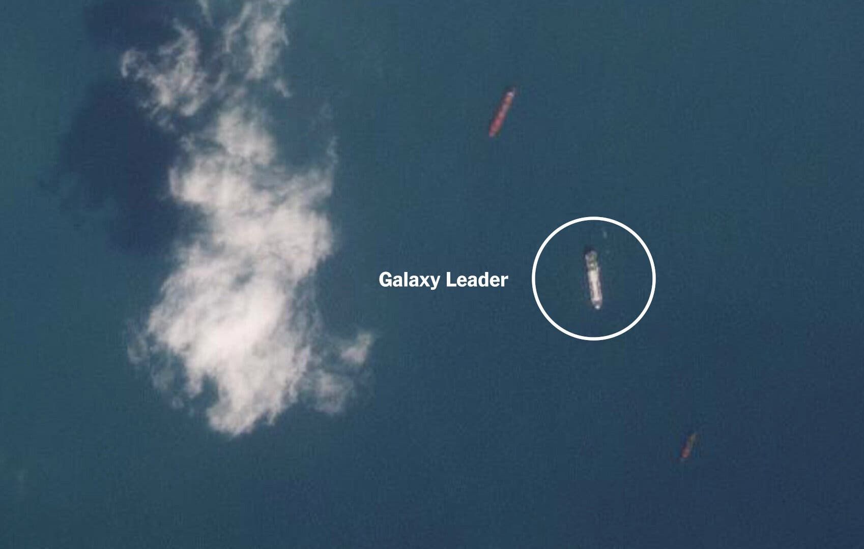 Satellite Imagery Shows Ship Hijacked by Houthis Near Yemen Port