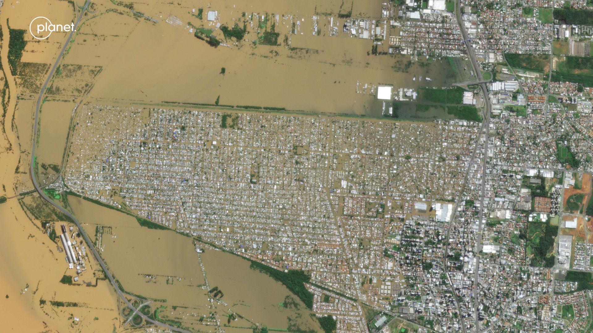 See Before and After Municipalities in Rio Grande do Sul After Being Inundated by Floods