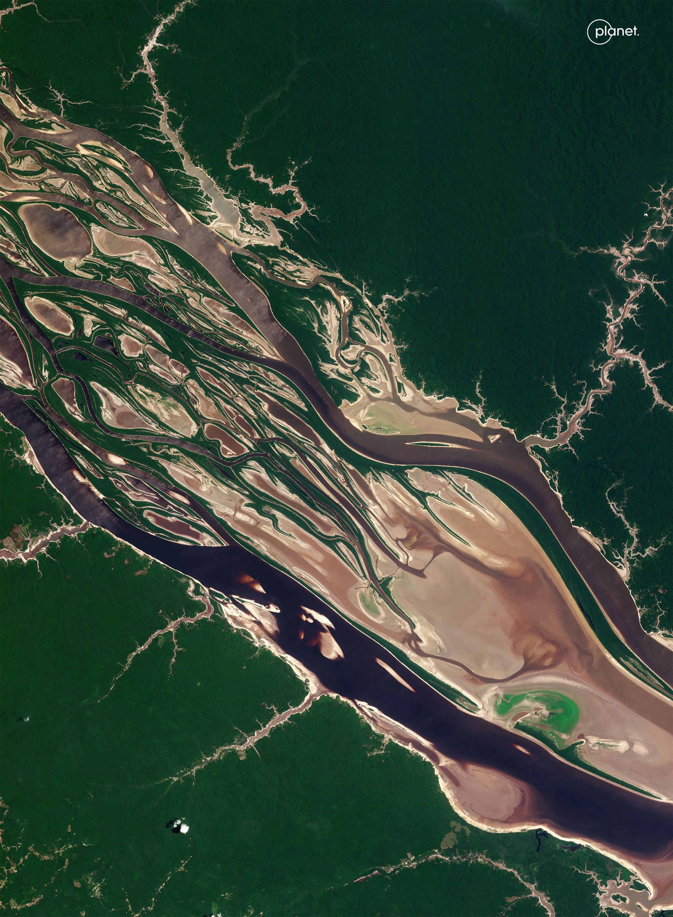 Empty water supply canal in Saratov Region, Russian Federation