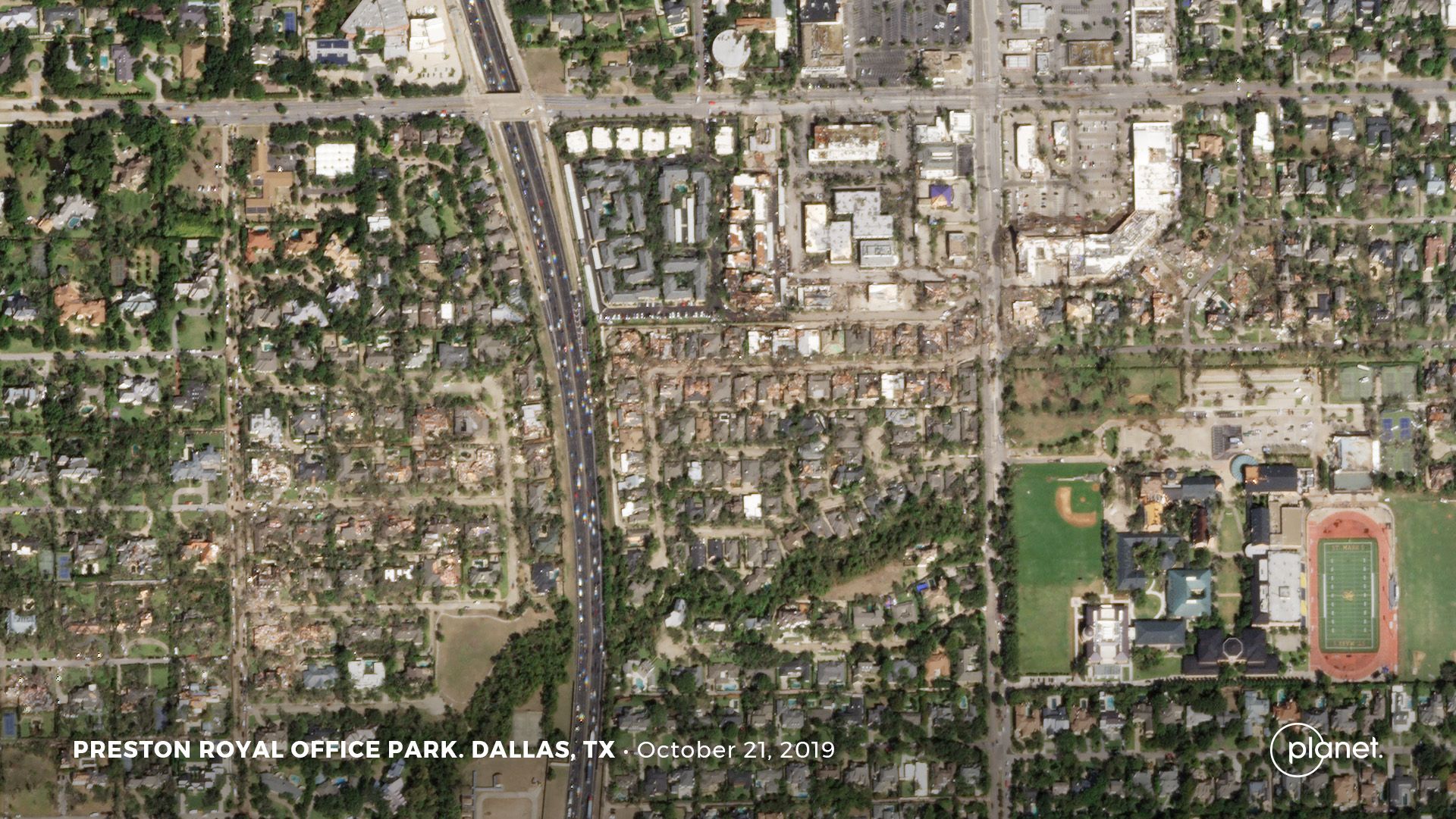 Dallas Tornado: Satellite Photos Reveal Twister's Path From Above