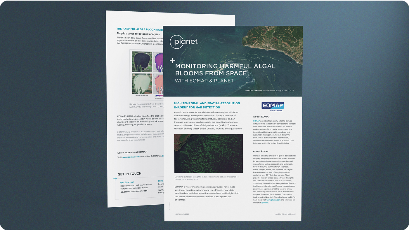 Monitoring Harmful Algal Blooms From Space with EOMAP & Planet