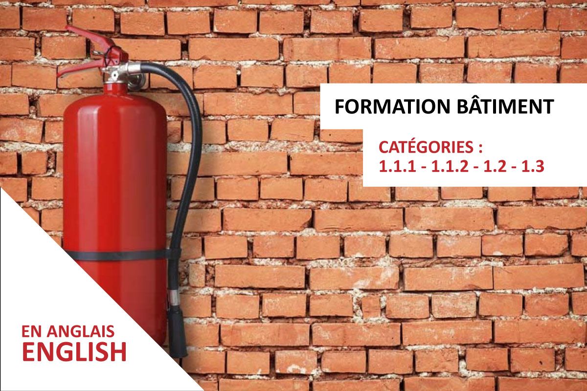 formation continue en anglais catégorie Bâtiment : Protection incendie