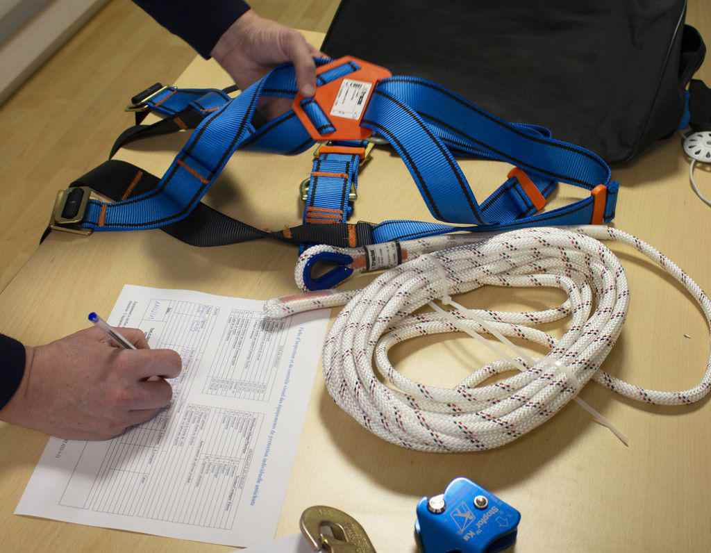 inspection de harnais de sécurité