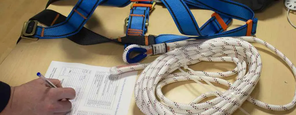 inspection de harnais de sécurité