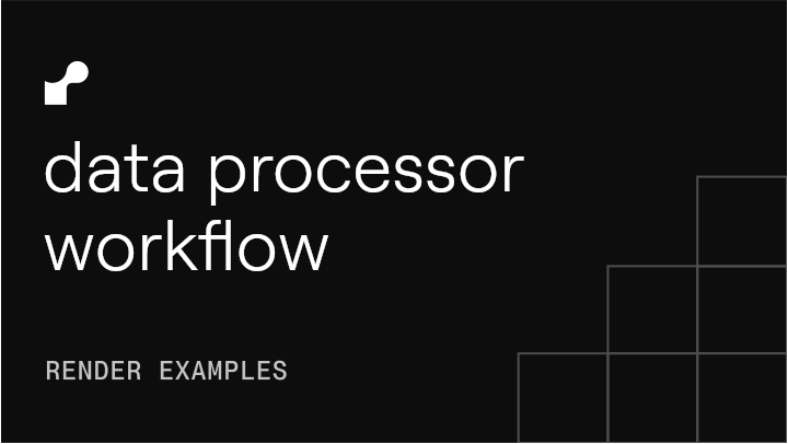 Data processor workflow