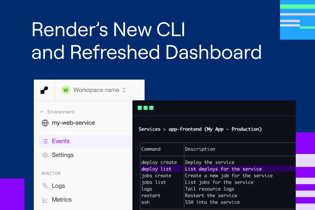 Introducing Render's New CLI and Refreshed Dashboard