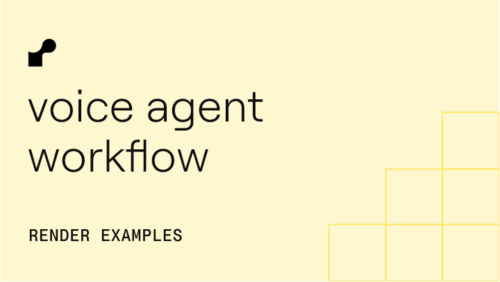 Voice Agent with Render Workflows - TypeScript