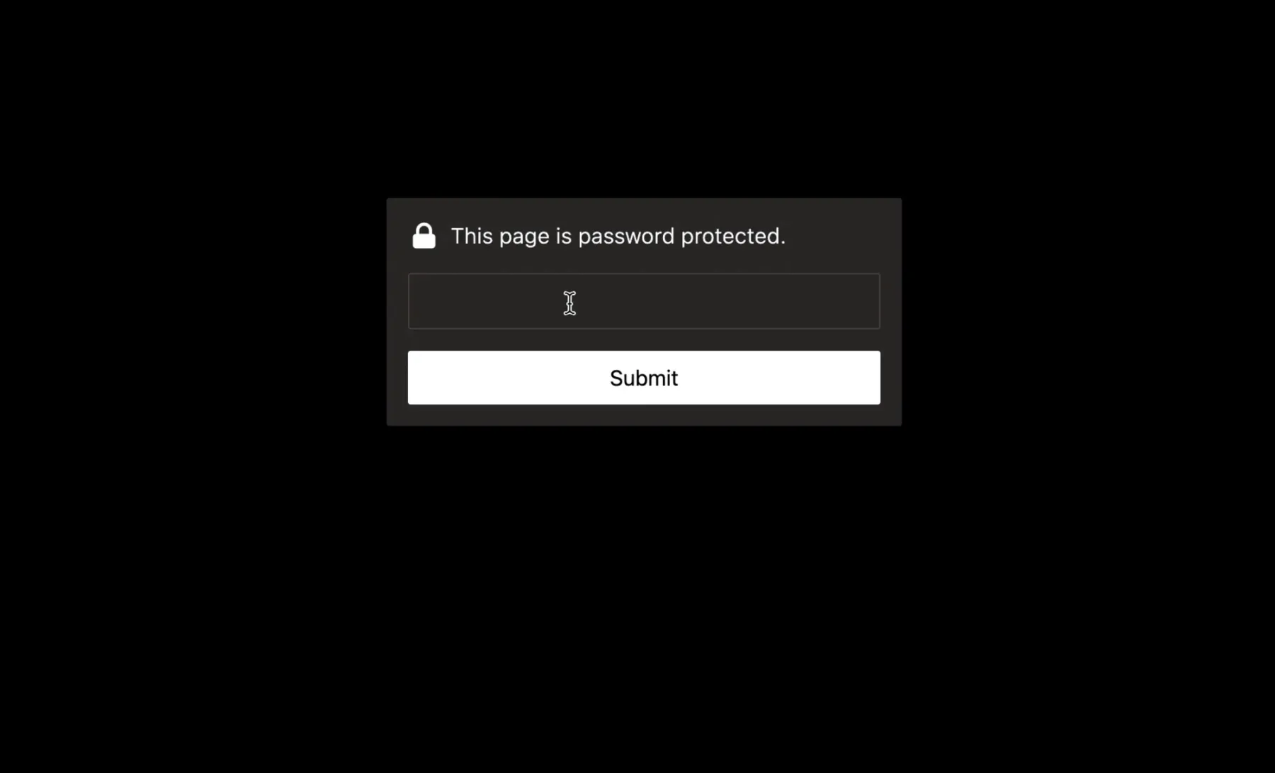Example static site password protected with PageCrypt