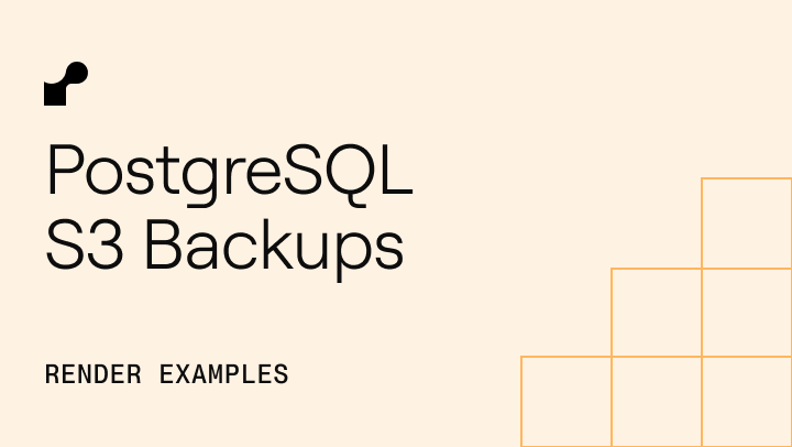 PostgreSQL S3 Backups