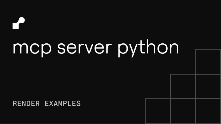 MCP server template - Python
