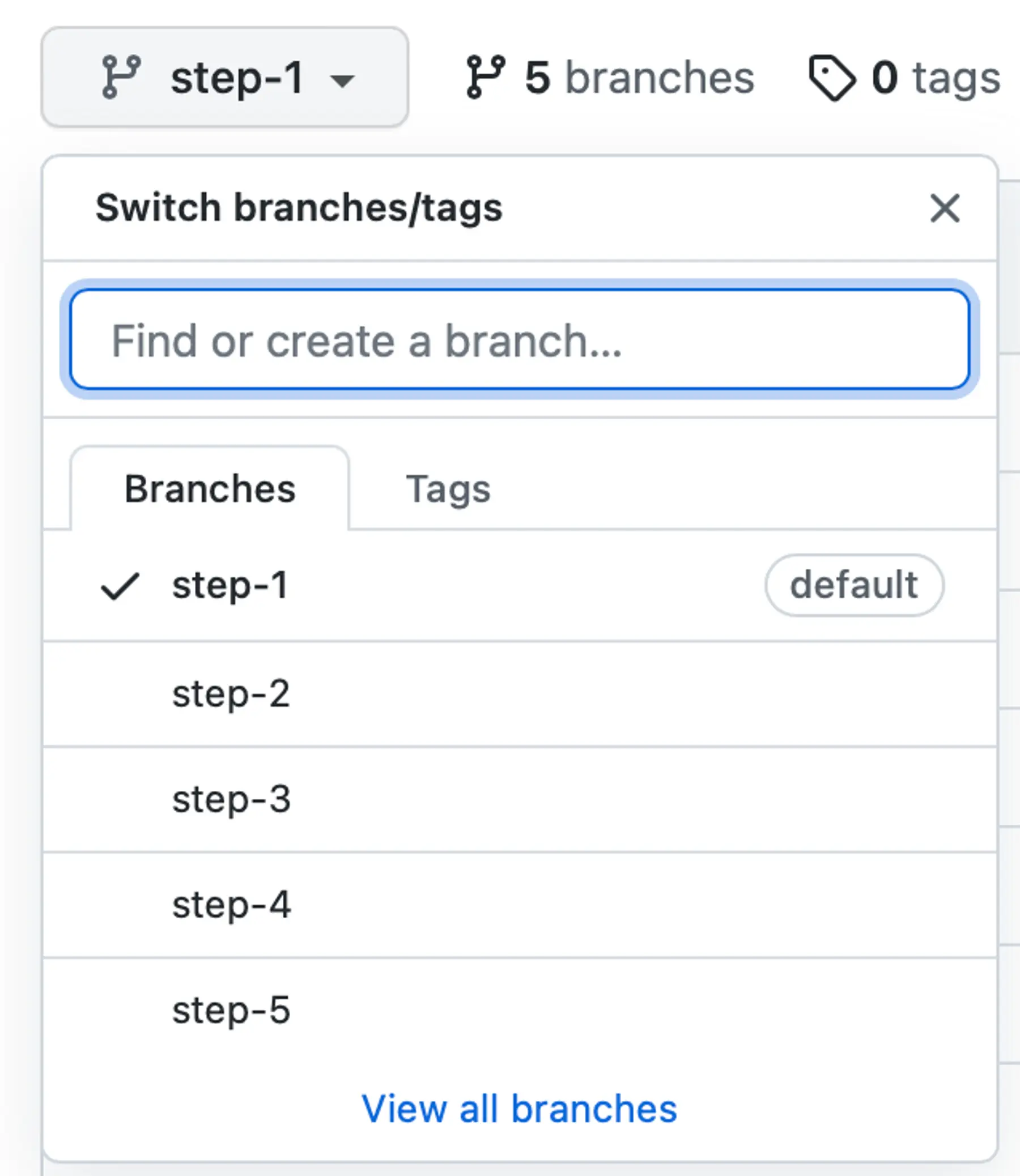 Branches in Remix example repository