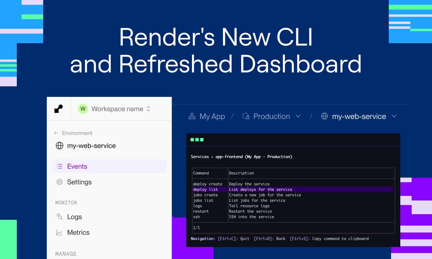 Render Sign In Introducing Render's New CLI and Refreshed Dashboard | Render Blog
