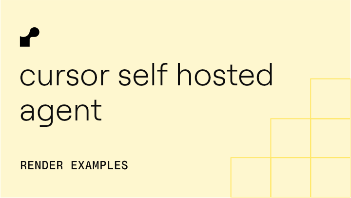 Cursor self hosted agent