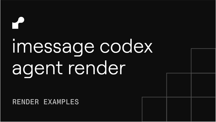 Photon iMessage Codex Agent on Render