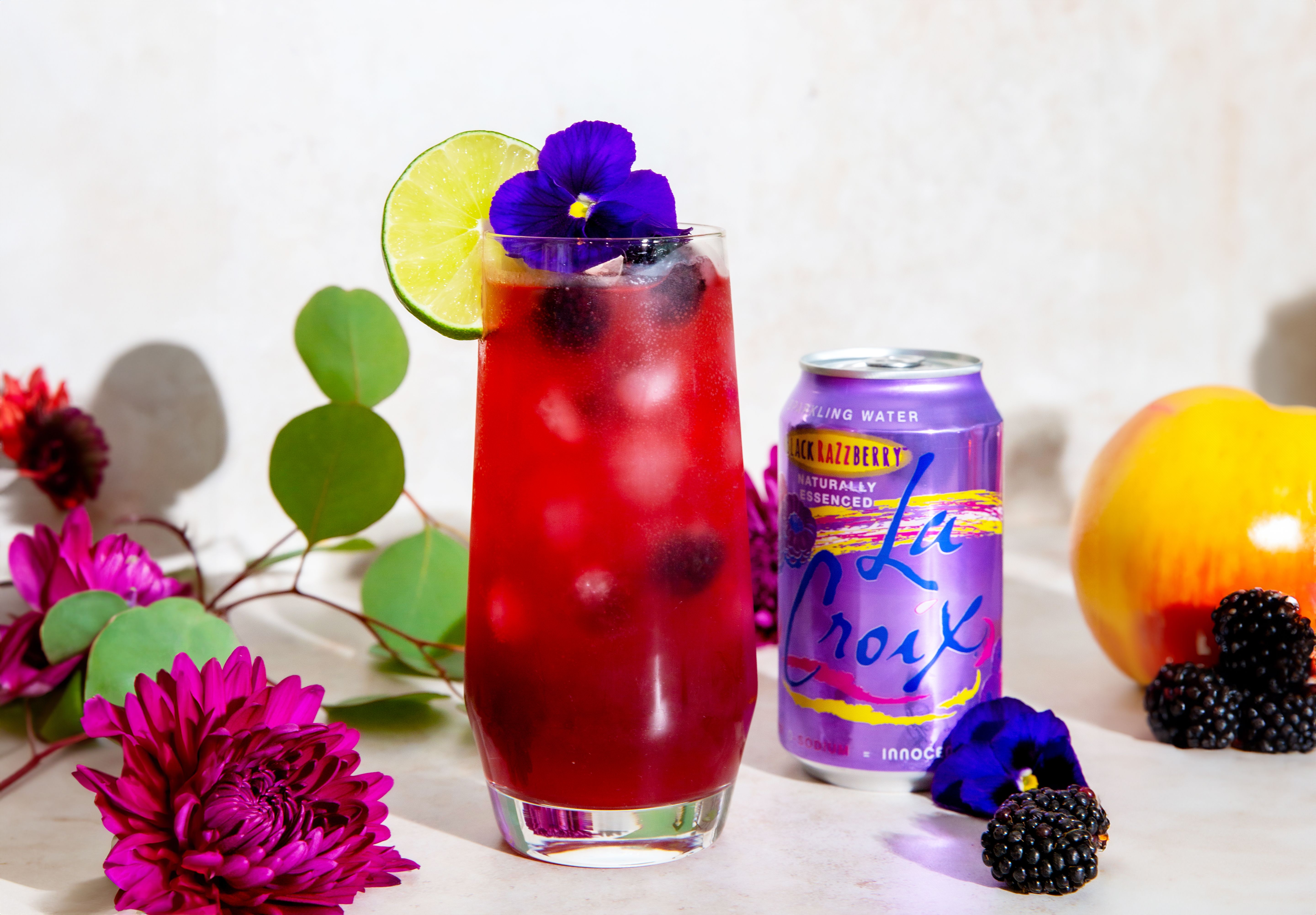Black-Razz Paloma Mocktail | LaCroix