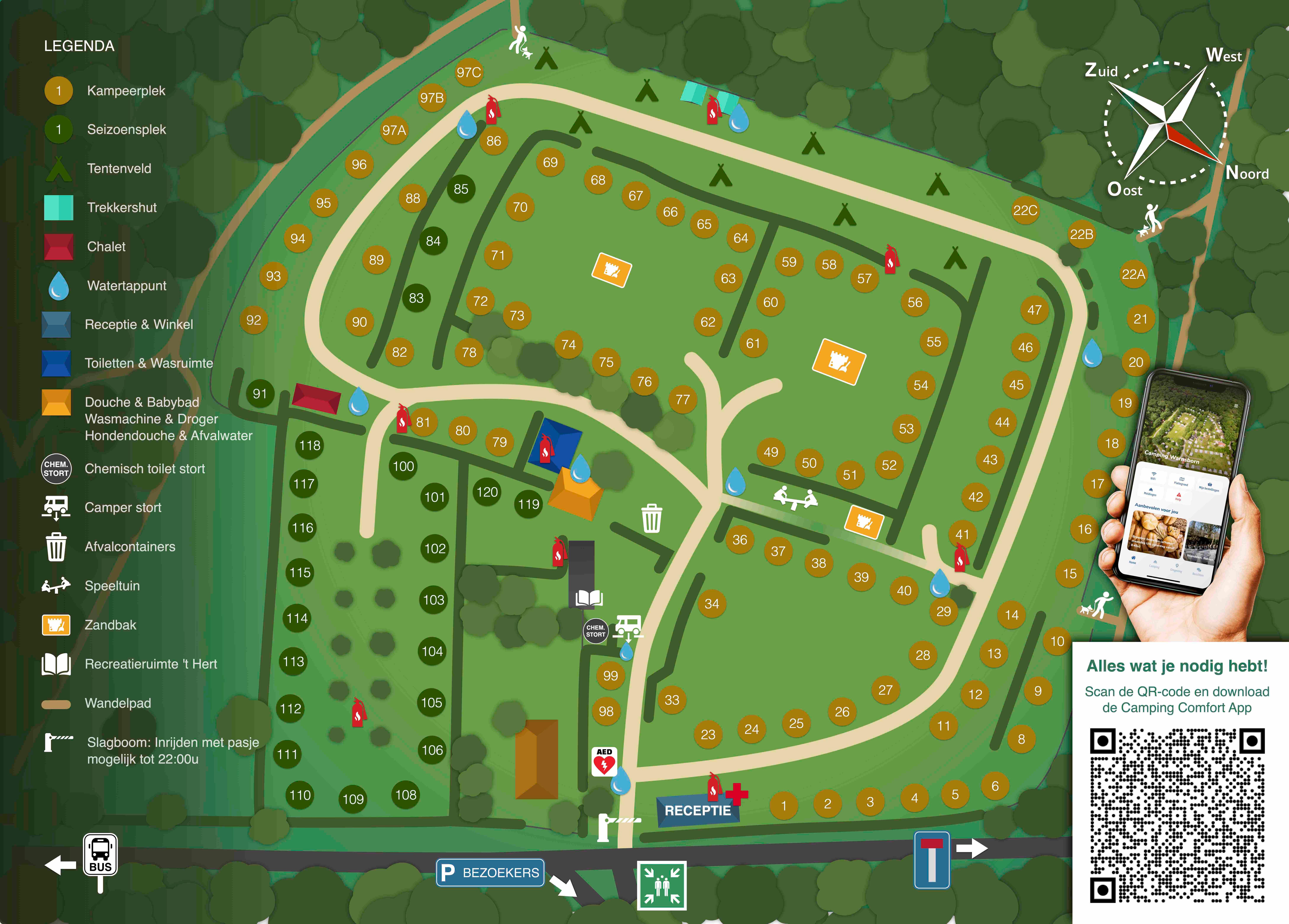 Karte Camping Warnsborn