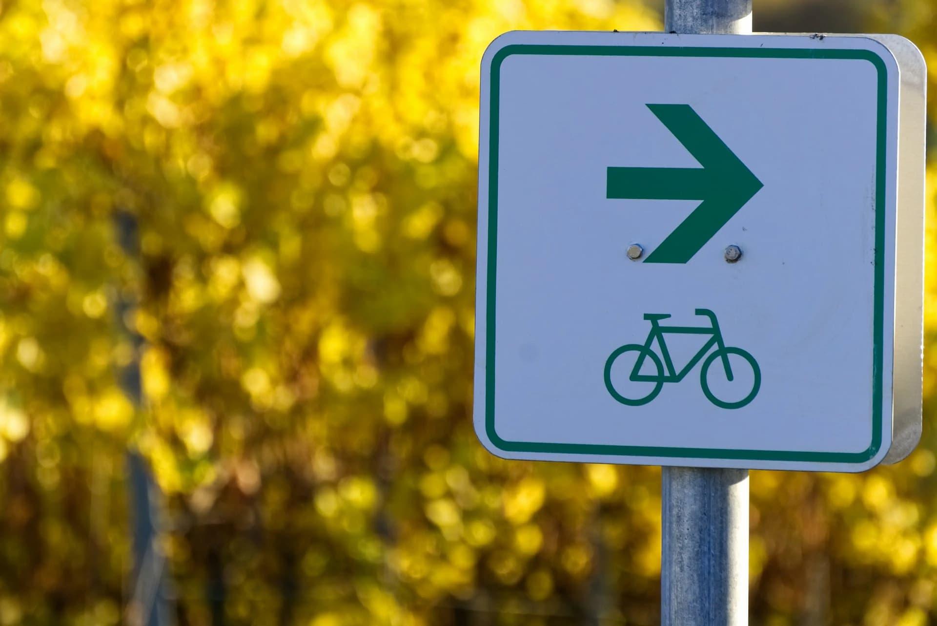 Fahrradknotenpunktschild